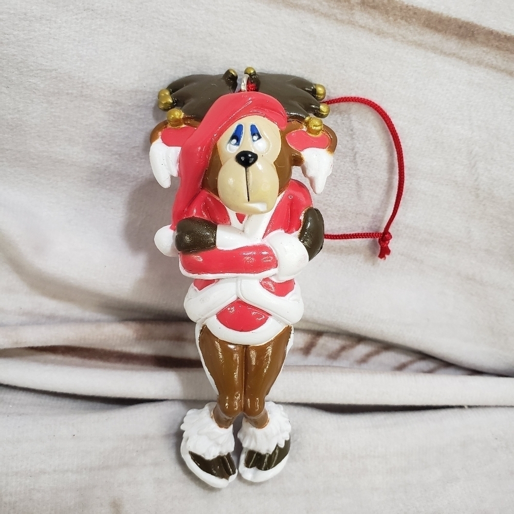 House Of Lloyd Shivers The Reindeer Vinyl Christmas Ornament Rare 4 Inch 1999